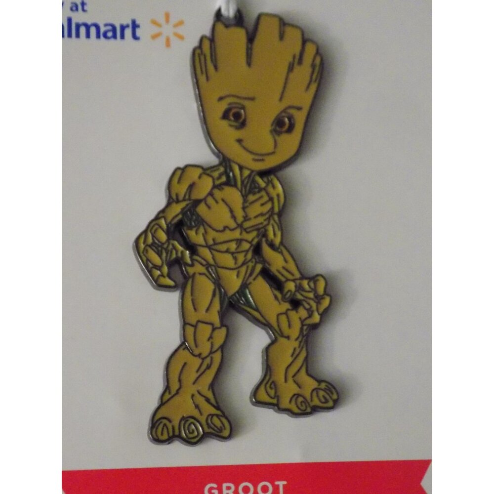 Wal-Mart Hallmark 2022 Marvel Groot Flat Metal Christmas Ornament - Picture 3 of 3